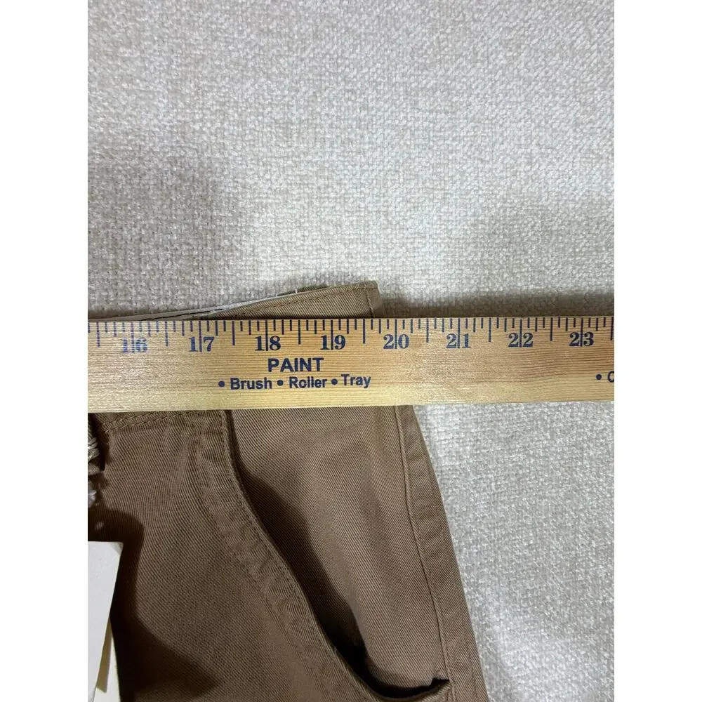 NWT Boden Mens 40 Tan Walking Shorts Casual Flat Front Summer Wear Cotton Cargo